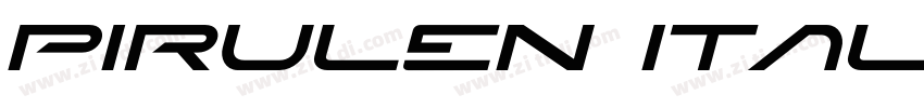 Pirulen Italic字体转换